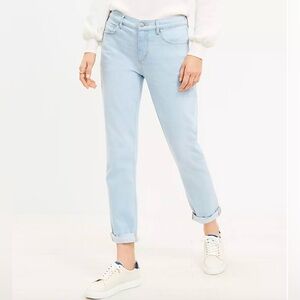 LOFT Light Wash Girlfriend Jeans